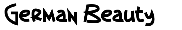 German Beauty font preview